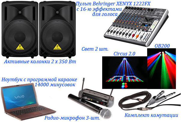 Аренда караоке - 5000 руб.